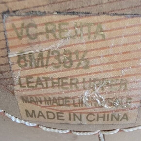 Vince Camuto Renta Leather Strappy Heel 8M US Black 38.5 EUR - Picture 5 of 6